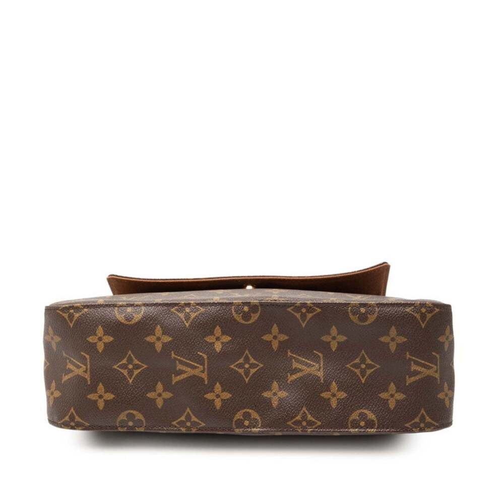 LOUIS VUITTON Brown Monogram Leather Mini Looping Shoulder Bag - Picture 3 of 6